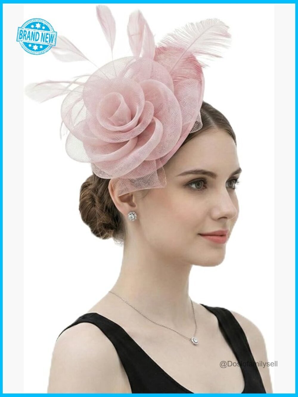 Fascinator Headband Derby Tea Party Hat Lightweight 2-in-1 Clip Cocktail